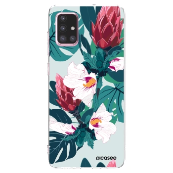 Picasee silikónový prehľadný obal pre Samsung Galaxy A71 A715F - Rhododendron