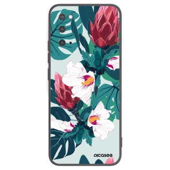 Picasee silikónový čierny obal pre Samsung Galaxy S20 G980F - Rhododendron