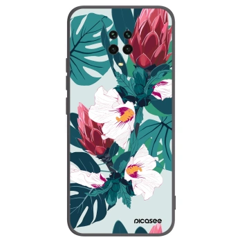 Picasee silikónový čierny obal pre Xiaomi Redmi Note 9S - Rhododendron