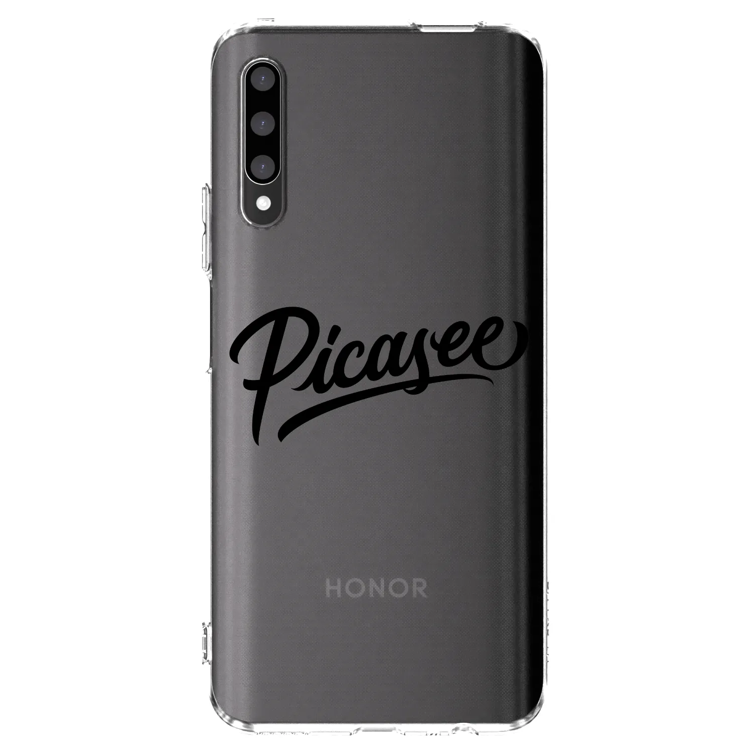 Picasee silikónový prehľadný obal pre Honor 9X Pro - Picasee - old logo - black