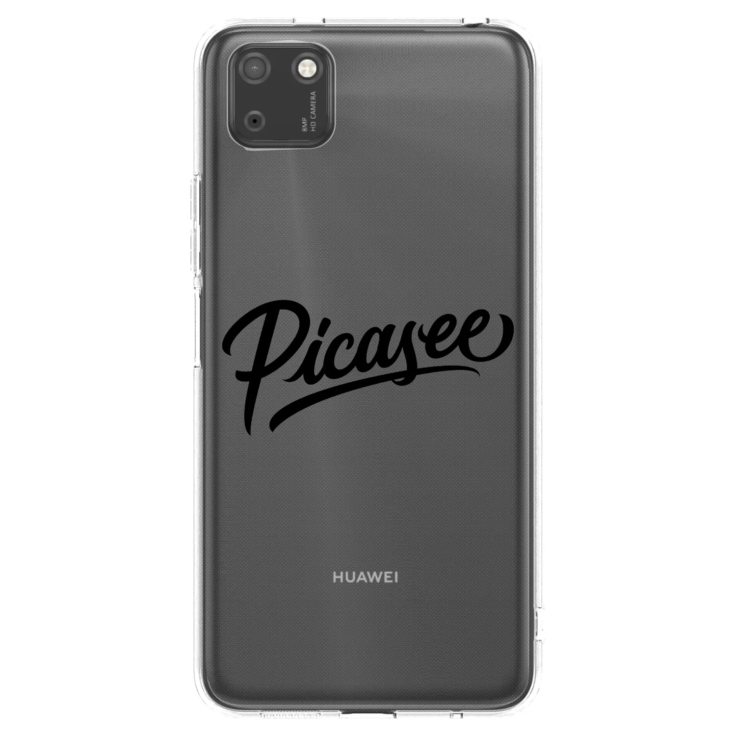Picasee silikónový prehľadný obal pre Huawei Y5P - Picasee - old logo - black