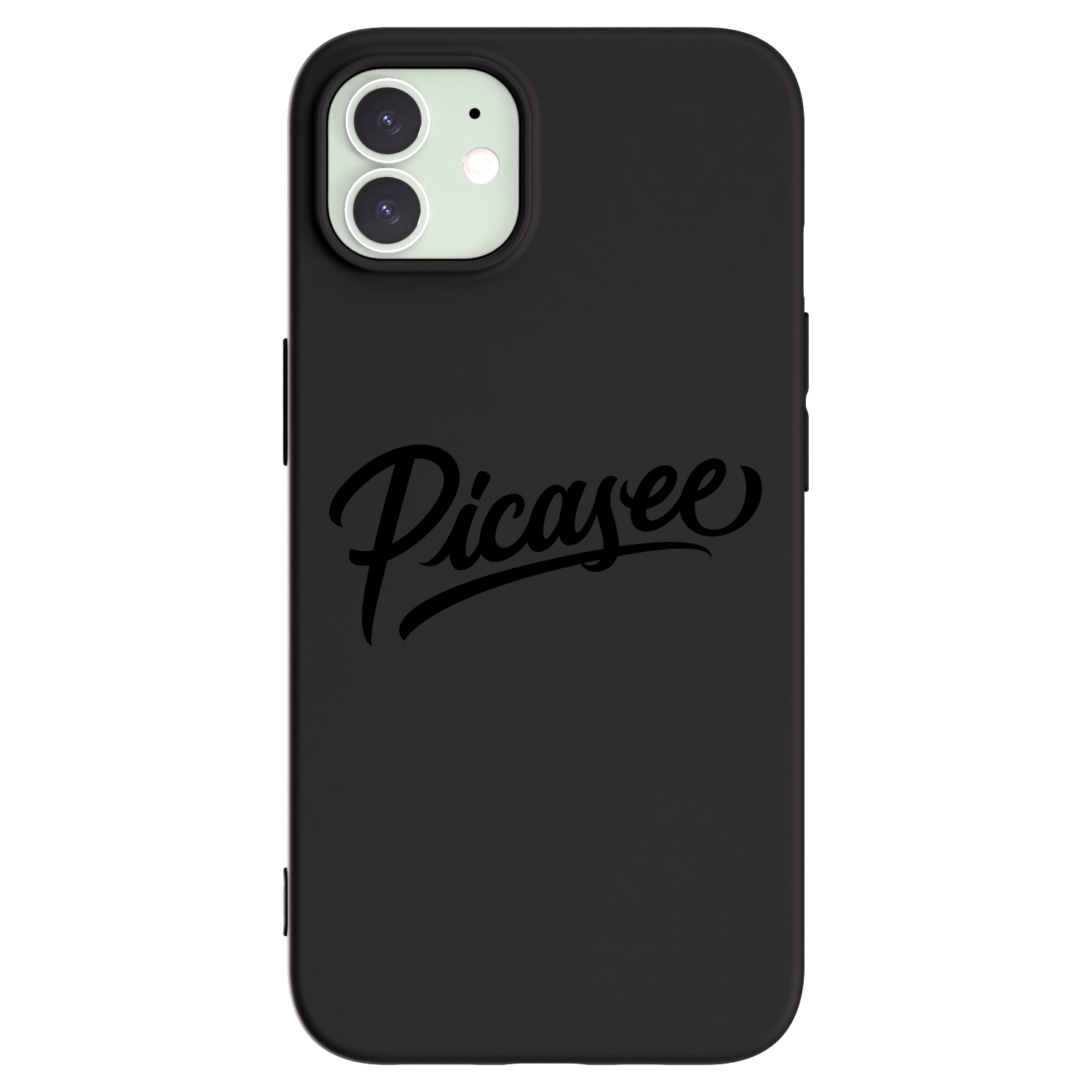 Picasee silikónový čierny obal pre Apple iPhone 12 - Picasee - old logo - black