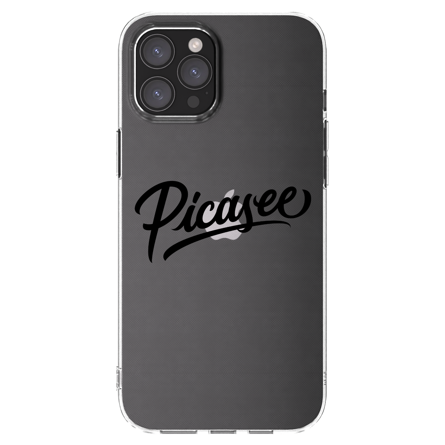 Picasee silikónový prehľadný obal pre Apple iPhone 12 Pro Max - Picasee - old logo - black