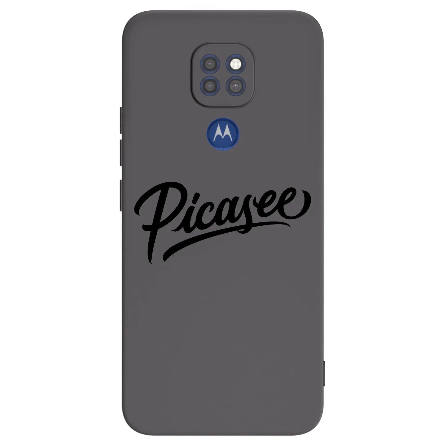 Picasee silikónový čierny obal pre Motorola Moto G9 Play - Picasee - old logo - black