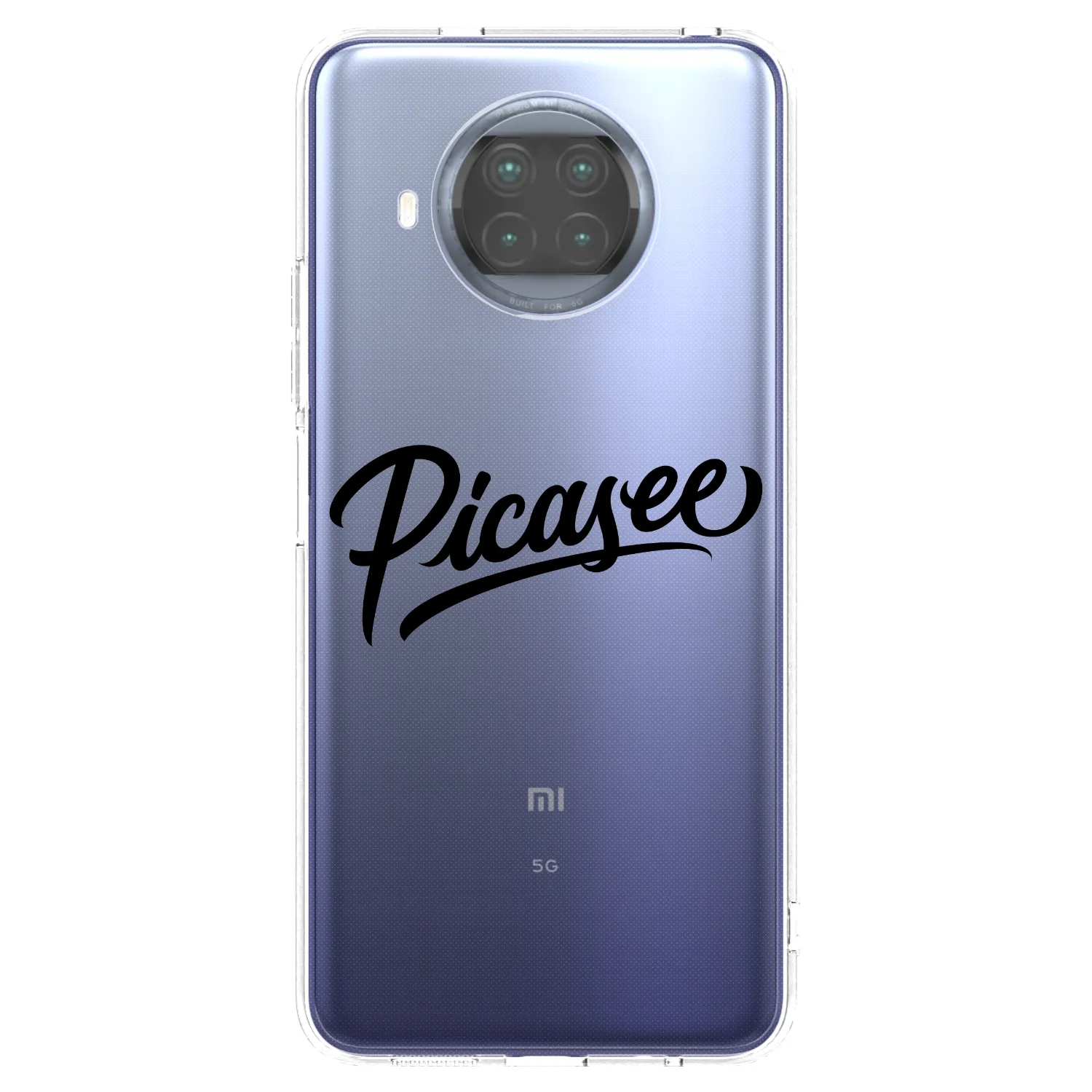 Silikónový prehľadný obal pre Xiaomi Mi 10T Lite - Picasee - old logo - black