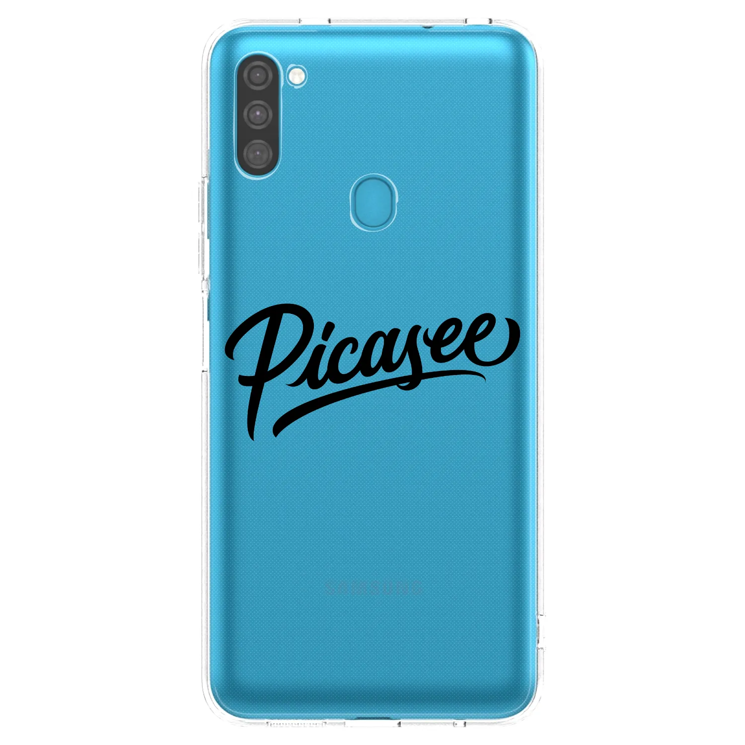 Picasee silikónový prehľadný obal pre Samsung Galaxy M11 - Picasee - old logo - black