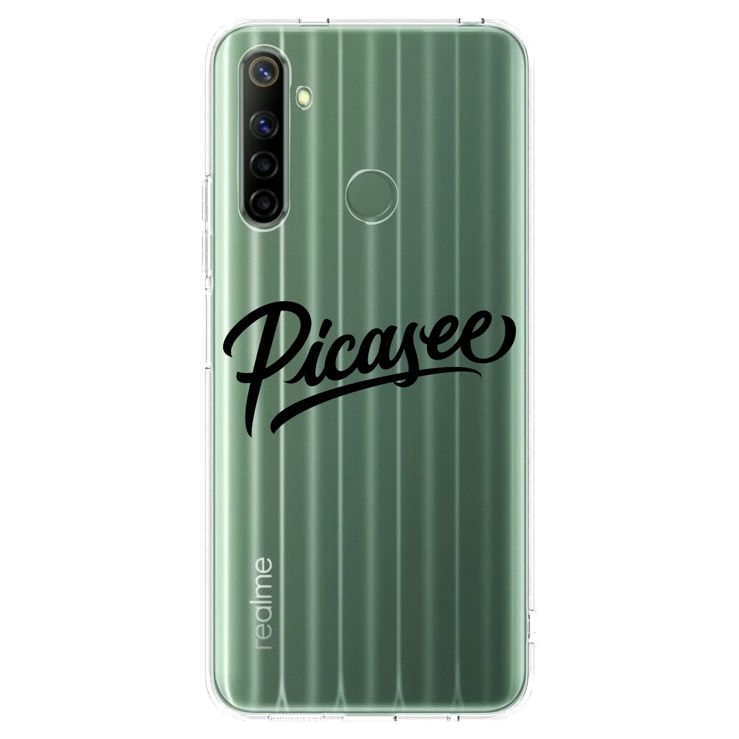 Picasee silikónový prehľadný obal pre Realme 6i - Picasee - old logo - black