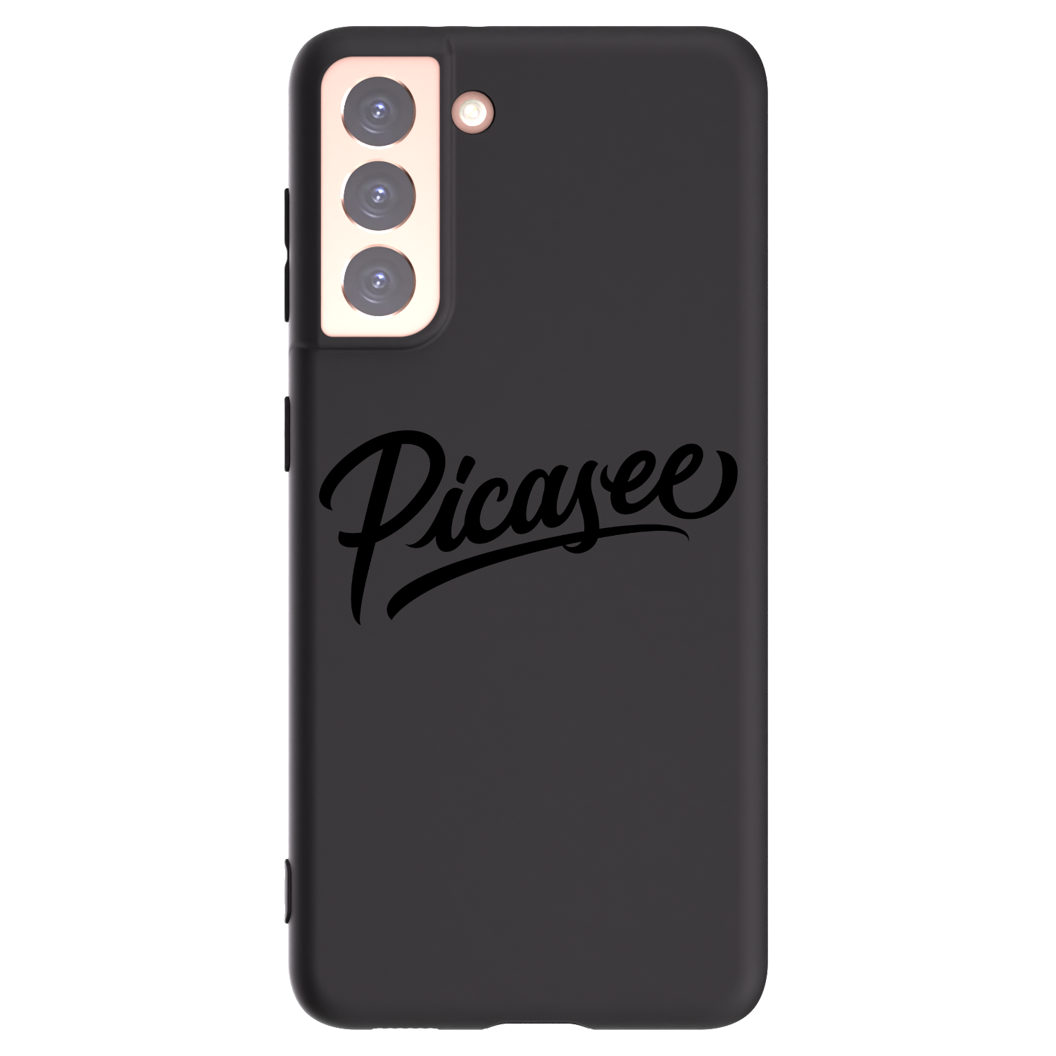 Silikónový čierny obal pre Samsung Galaxy S21 5G G991B - Picasee - old logo - black