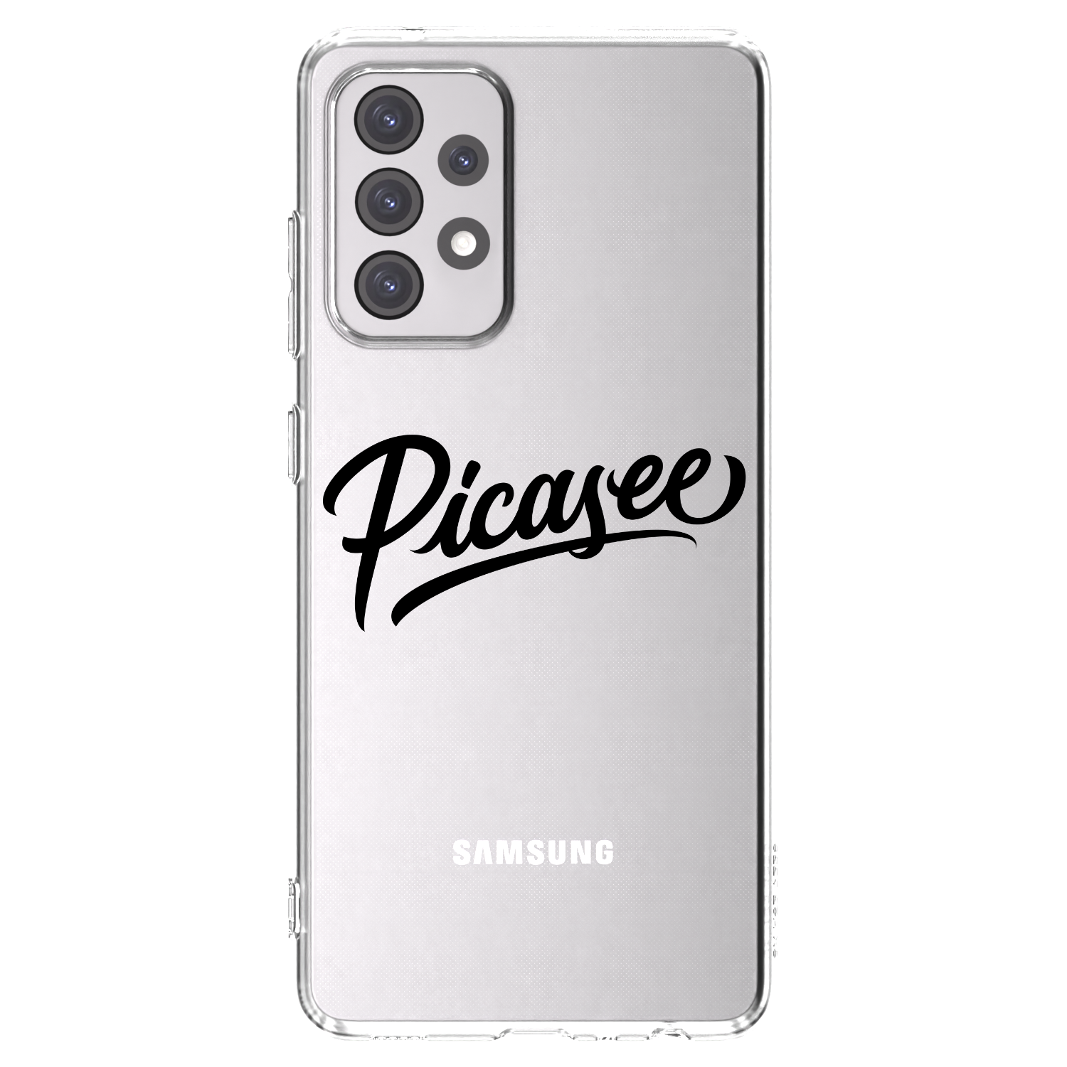 Picasee silikónový prehľadný obal pre Samsung Galaxy A52 5G A525F - Picasee - old logo - black