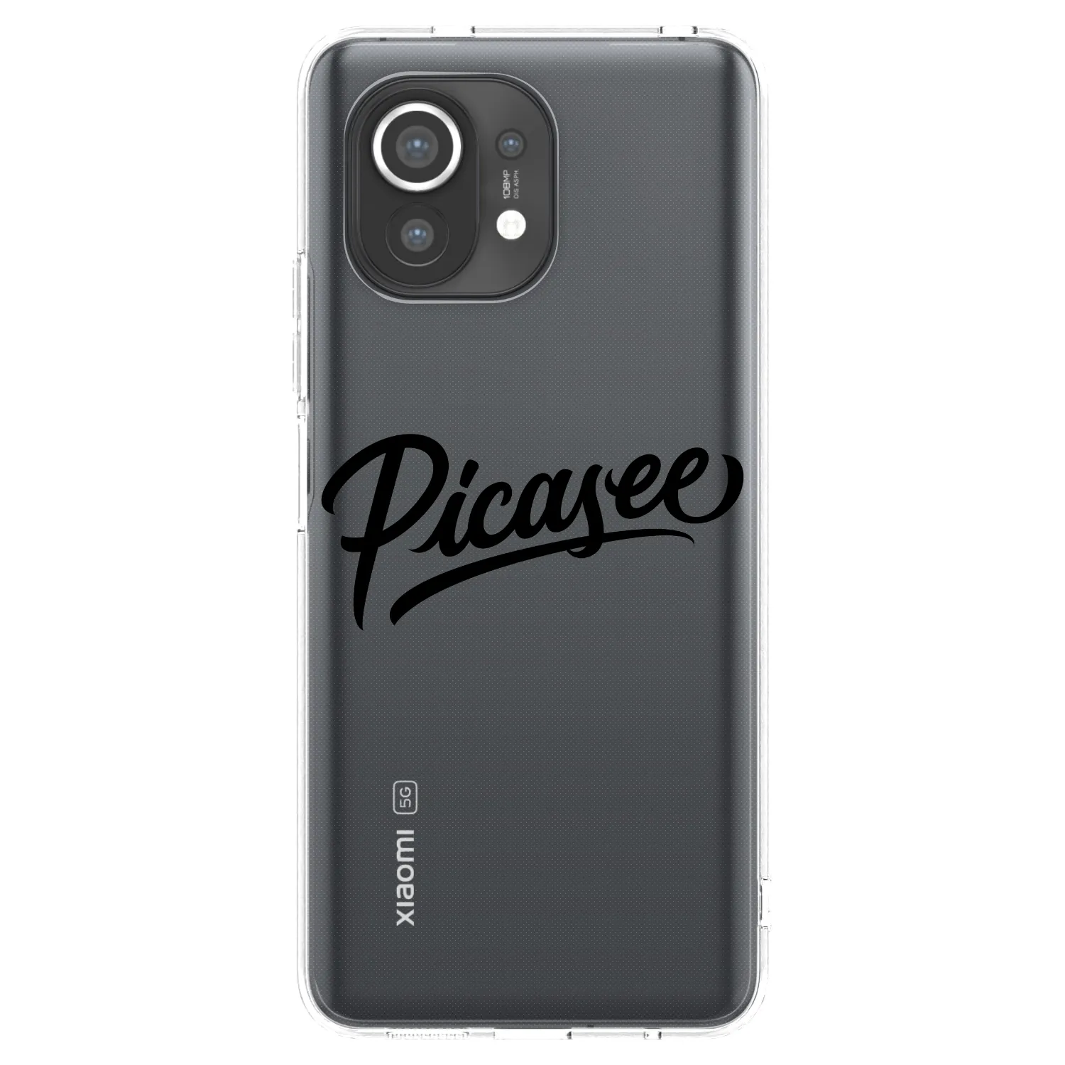 Picasee silikónový prehľadný obal pre Xiaomi Mi 11 - Picasee - old logo - black