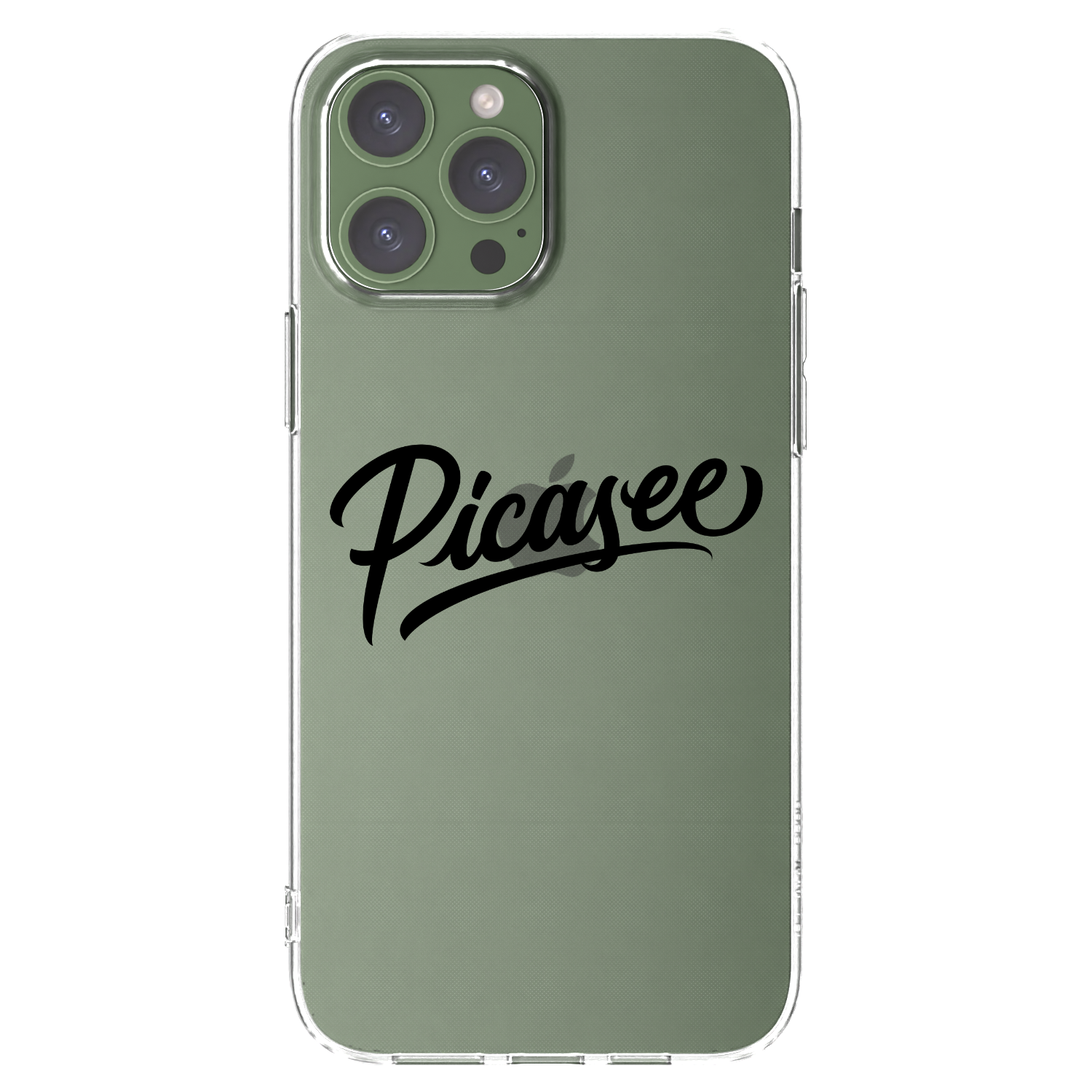Silikónový prehľadný obal pre Apple iPhone 13 Pro Max - Picasee - old logo - black