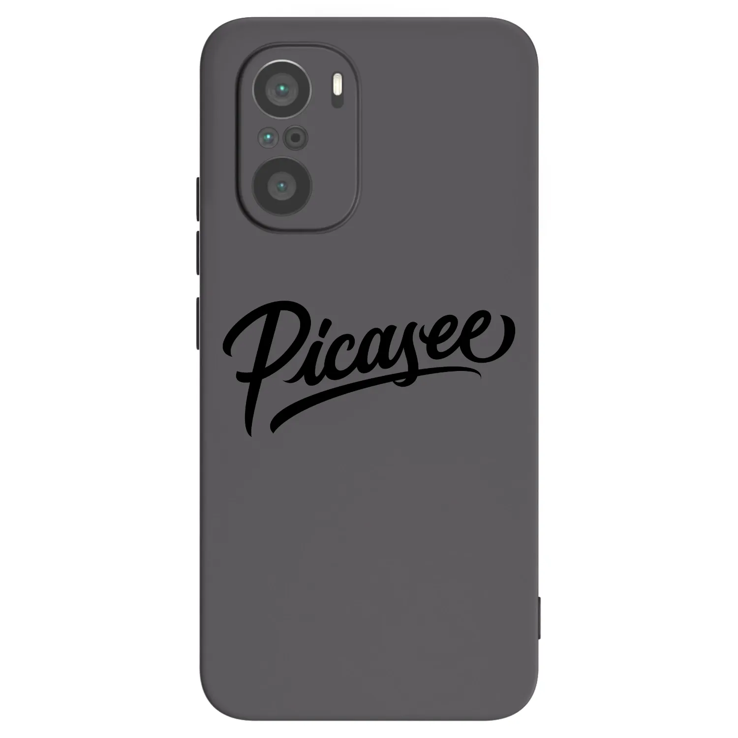 Picasee silikónový čierny obal pre Xiaomi Poco F3 - Picasee - old logo - black