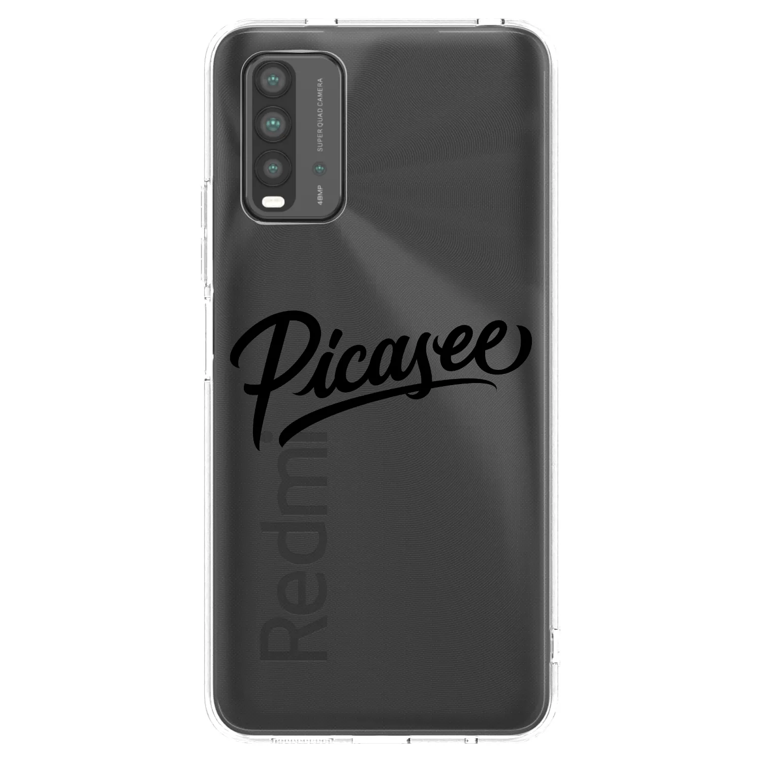 Picasee silikónový čierny obal pre Xiaomi Redmi 9T - Picasee - old logo - black
