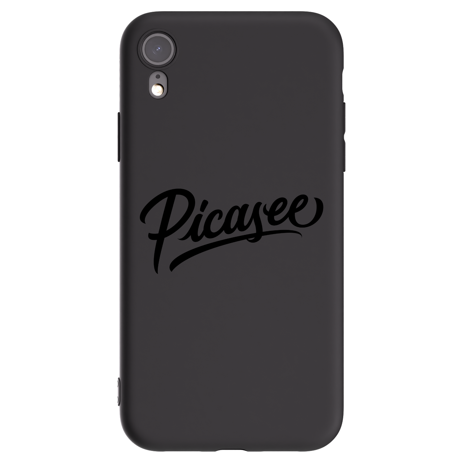 Picasee silikónový čierny obal pre Apple iPhone XR - Picasee - old logo - black