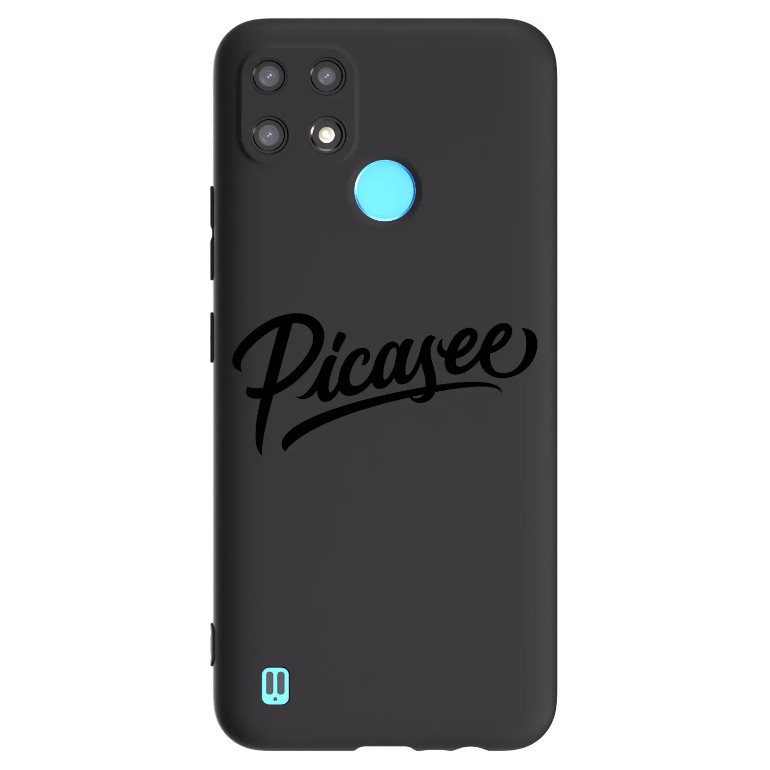 Picasee silikónový čierny obal pre Realme C21 - Picasee - old logo - black
