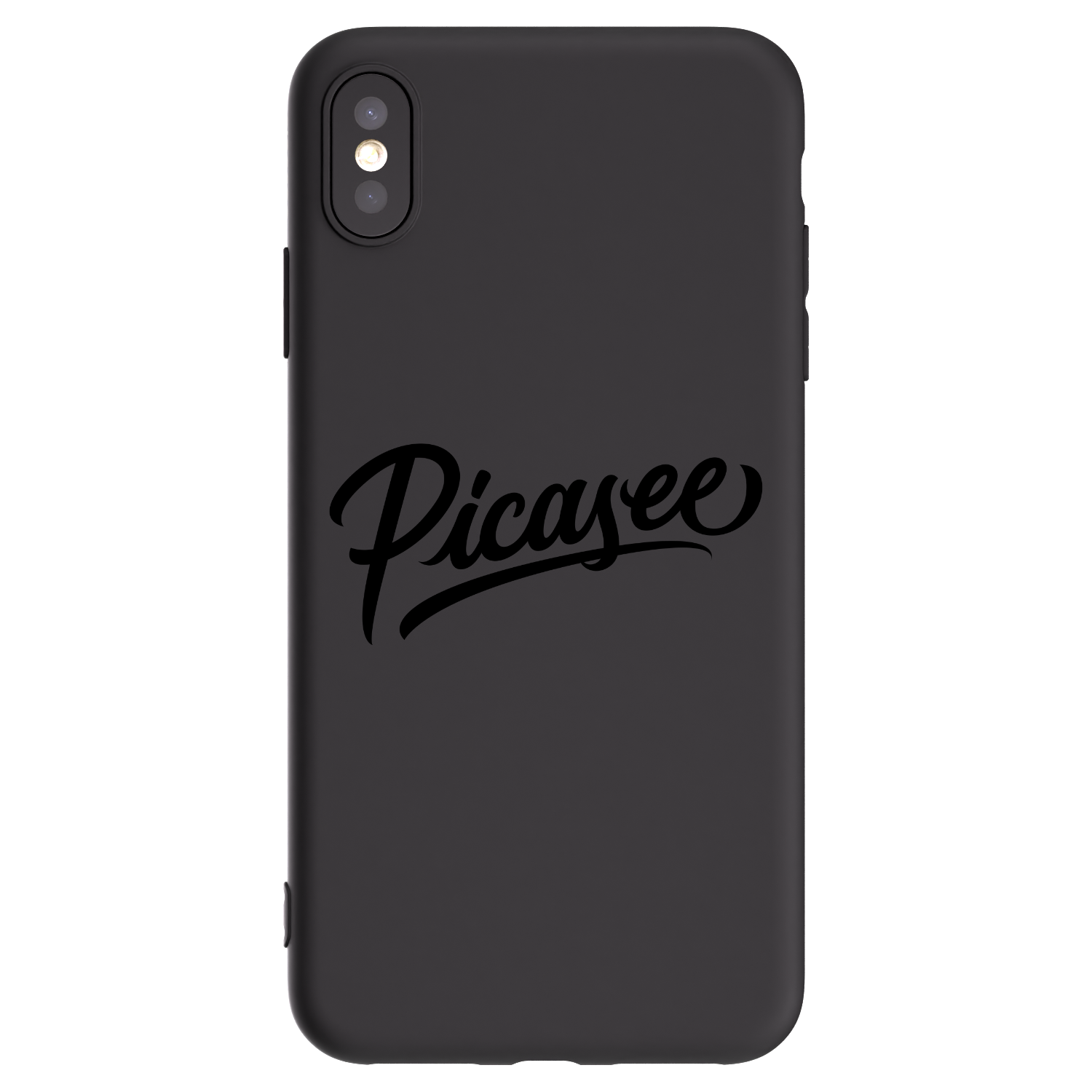 Picasee silikónový čierny obal pre Apple iPhone XS Max - Picasee - old logo - black