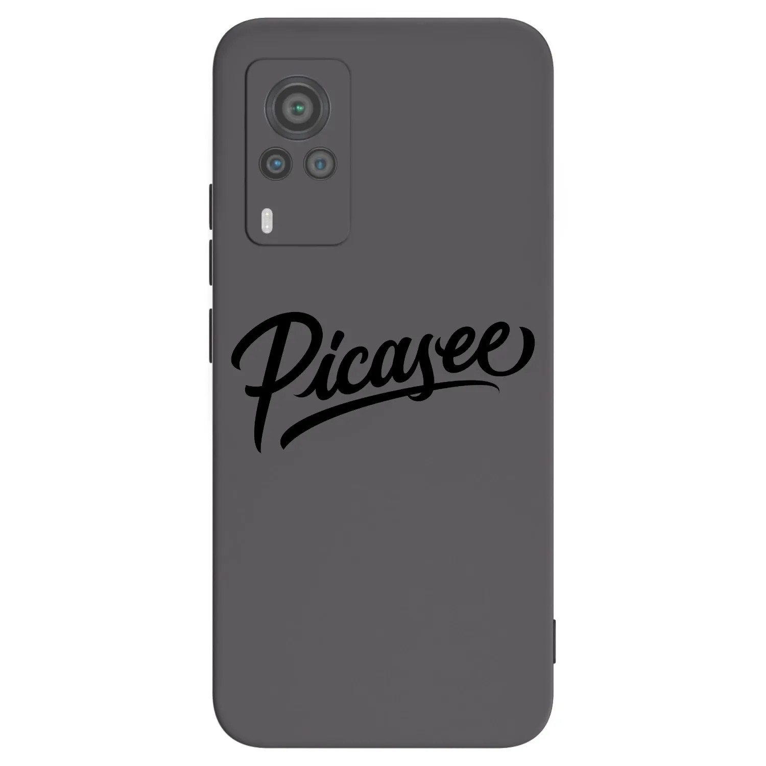 Picasee silikónový čierny obal pre Vivo X60 Pro 5G - Picasee - old logo - black