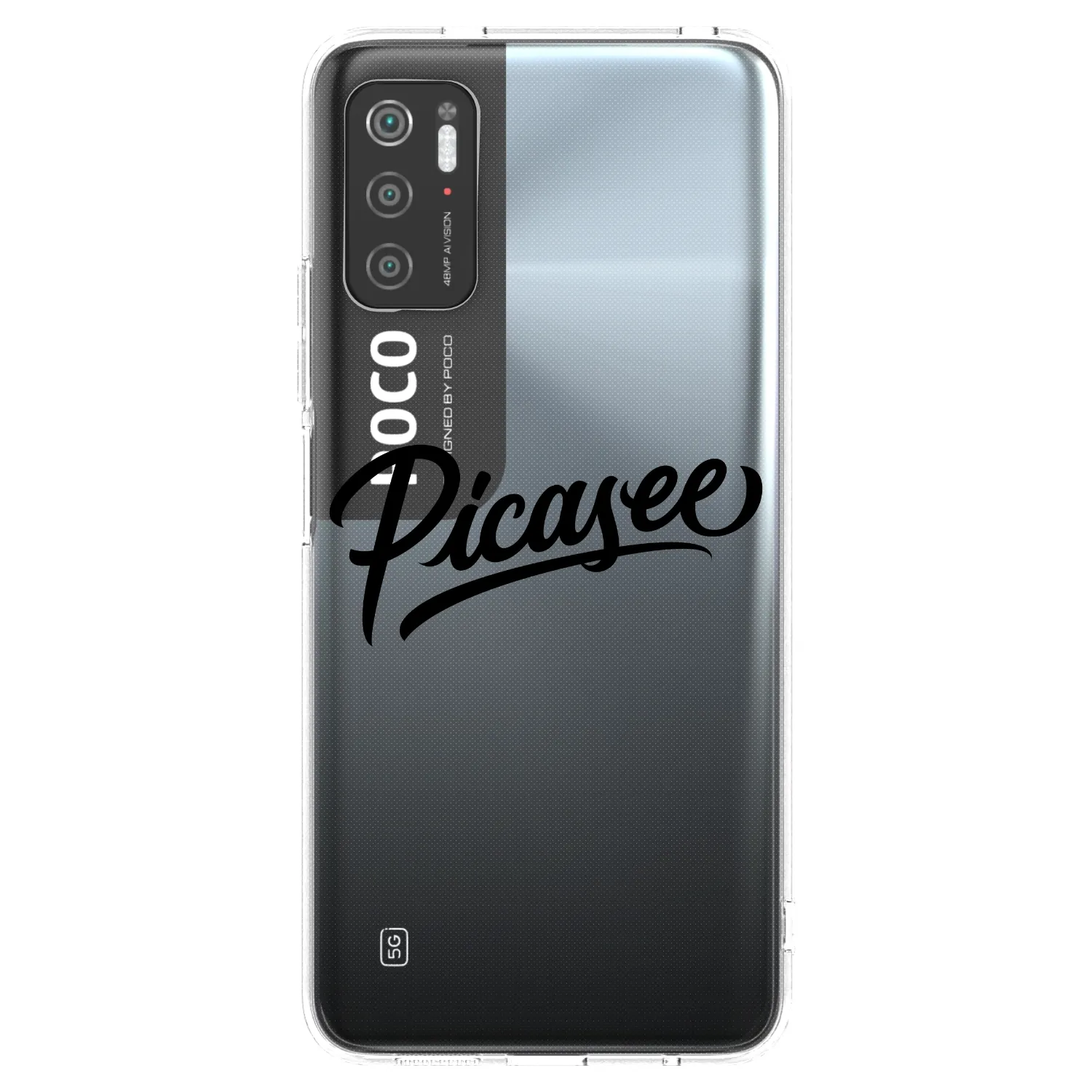 Picasee silikónový prehľadný obal pre Xiaomi Poco M3 Pro 5G - Picasee - old logo - black