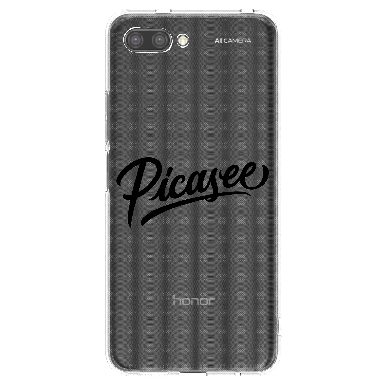 Picasee silikónový prehľadný obal pre Honor 10 - Picasee - old logo - black