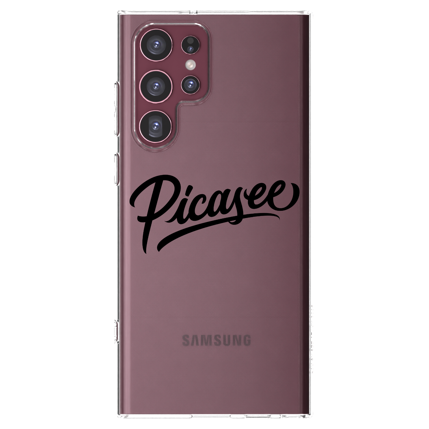 Picasee silikónový prehľadný obal pre Samsung Galaxy S22 Ultra 5G - Picasee - old logo - black
