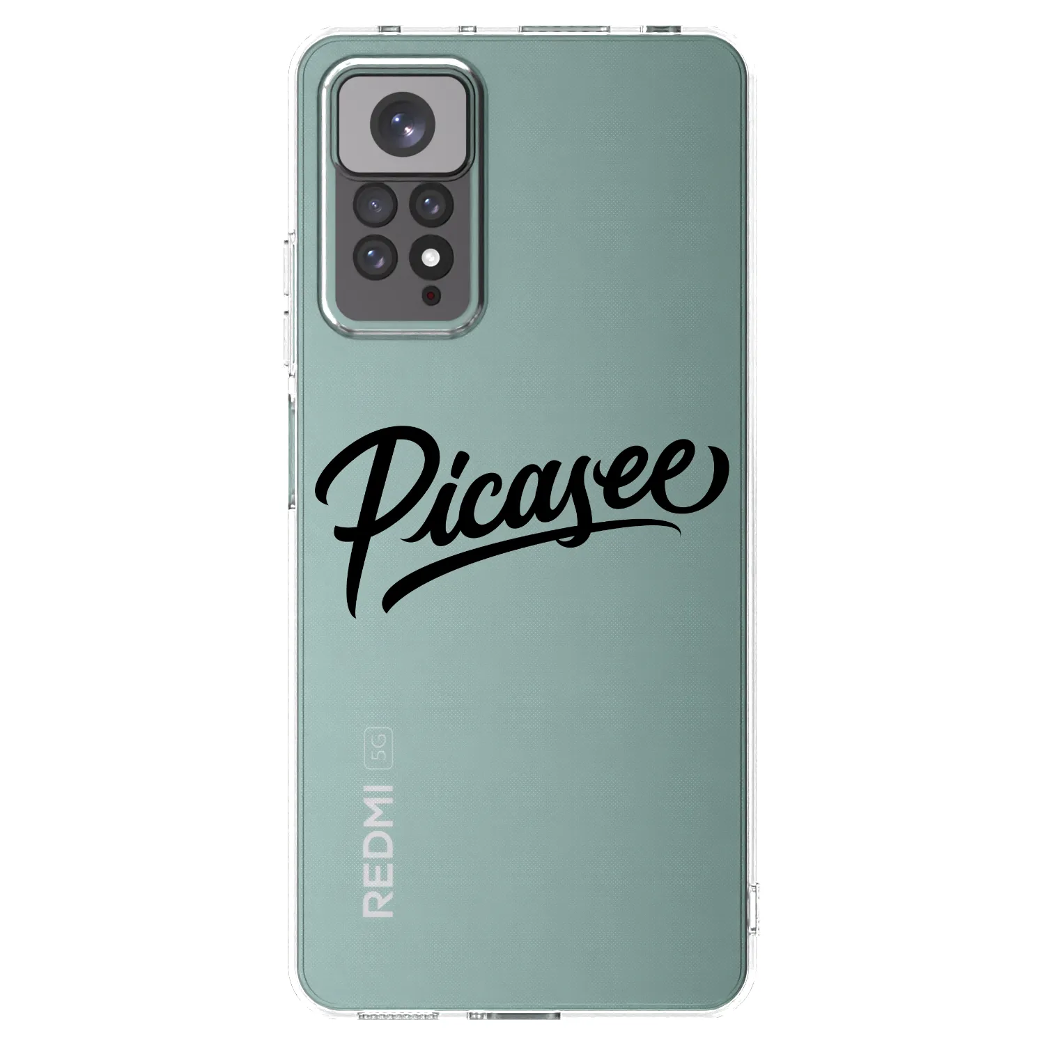 Picasee silikónový prehľadný obal pre Xiaomi Redmi Note 11S 4G - Picasee - old logo - black