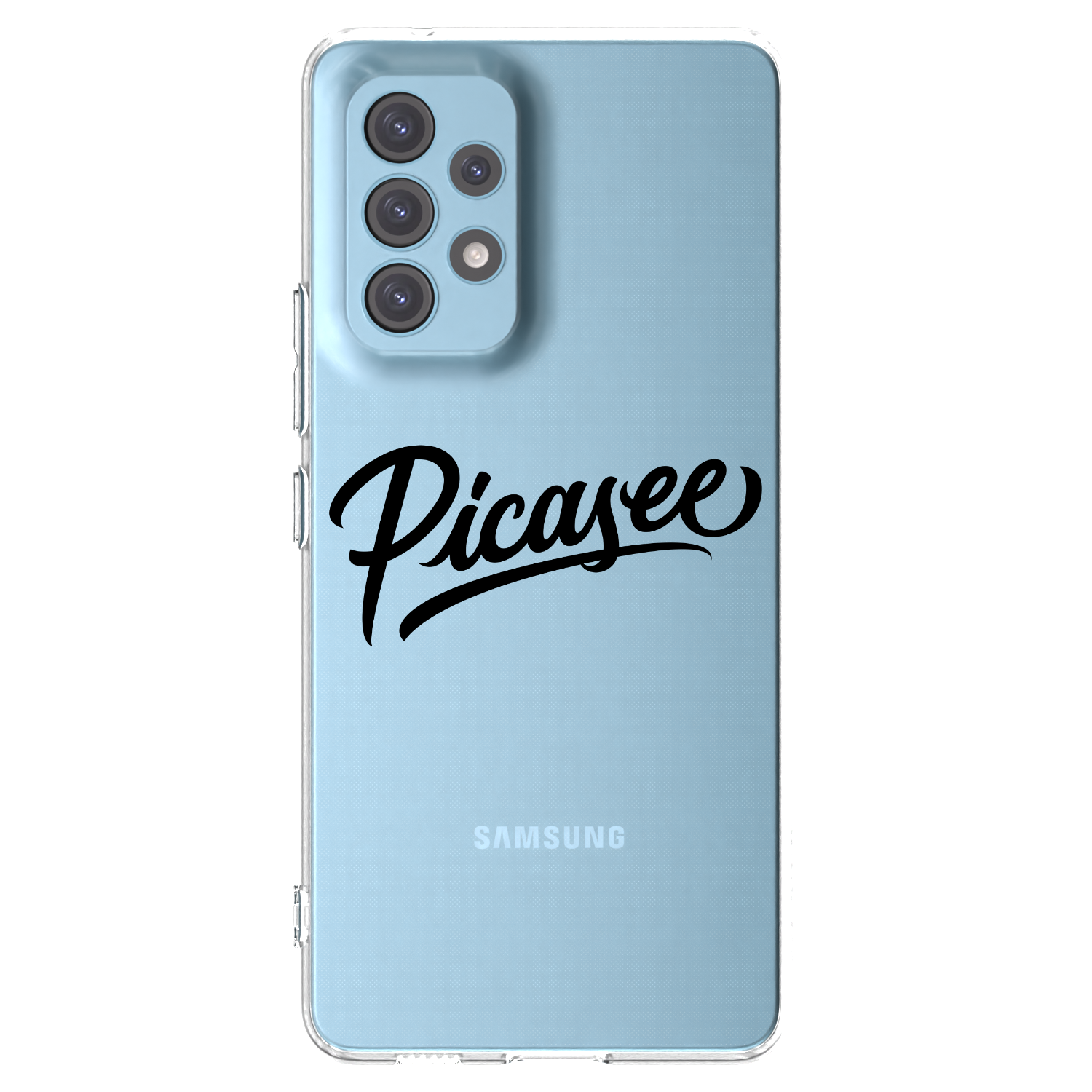 Silikónový prehľadný obal pre Samsung Galaxy A53 5G A536 - Picasee - old logo - black