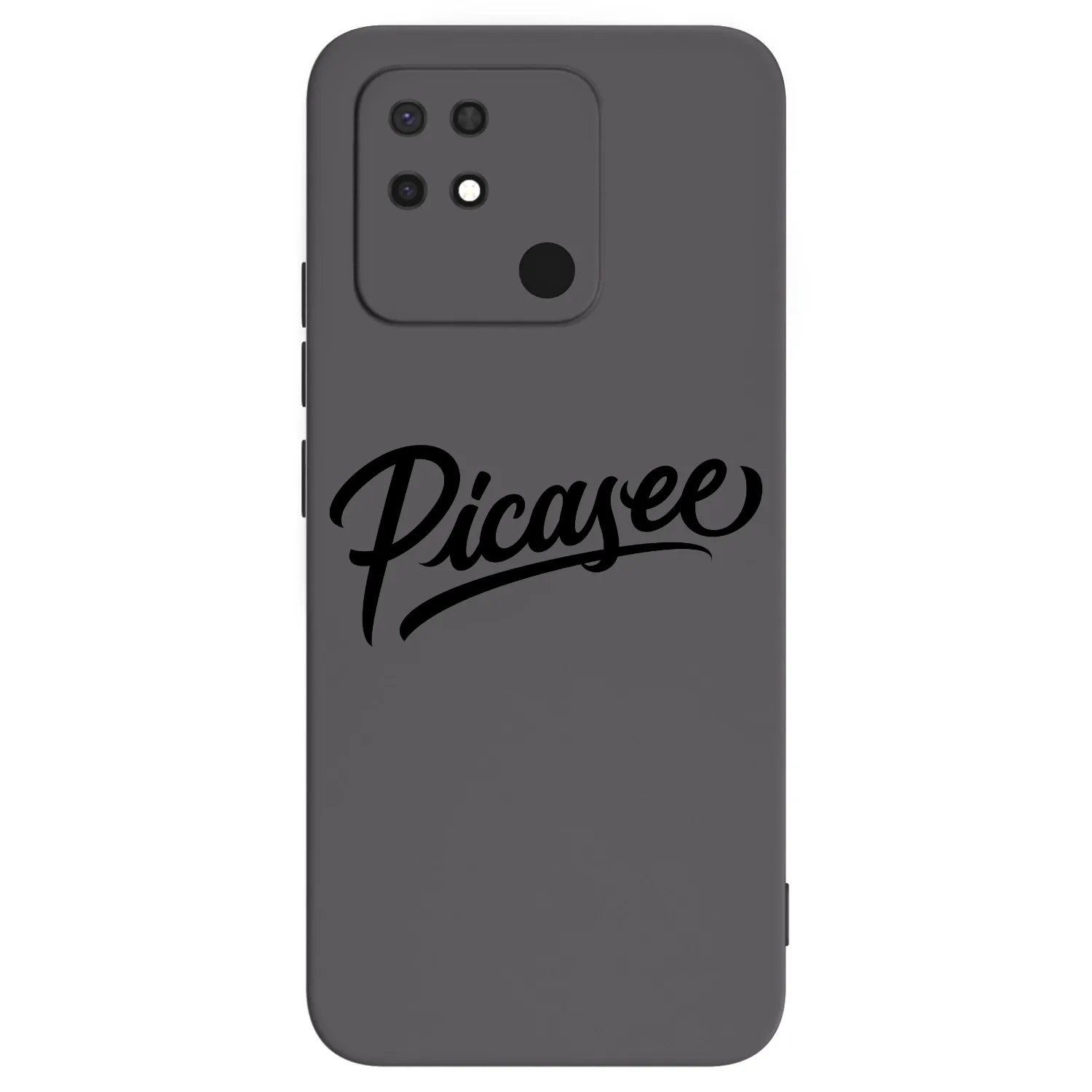 Picasee silikónový čierny obal pre Xiaomi Redmi 10C - Picasee - old logo - black
