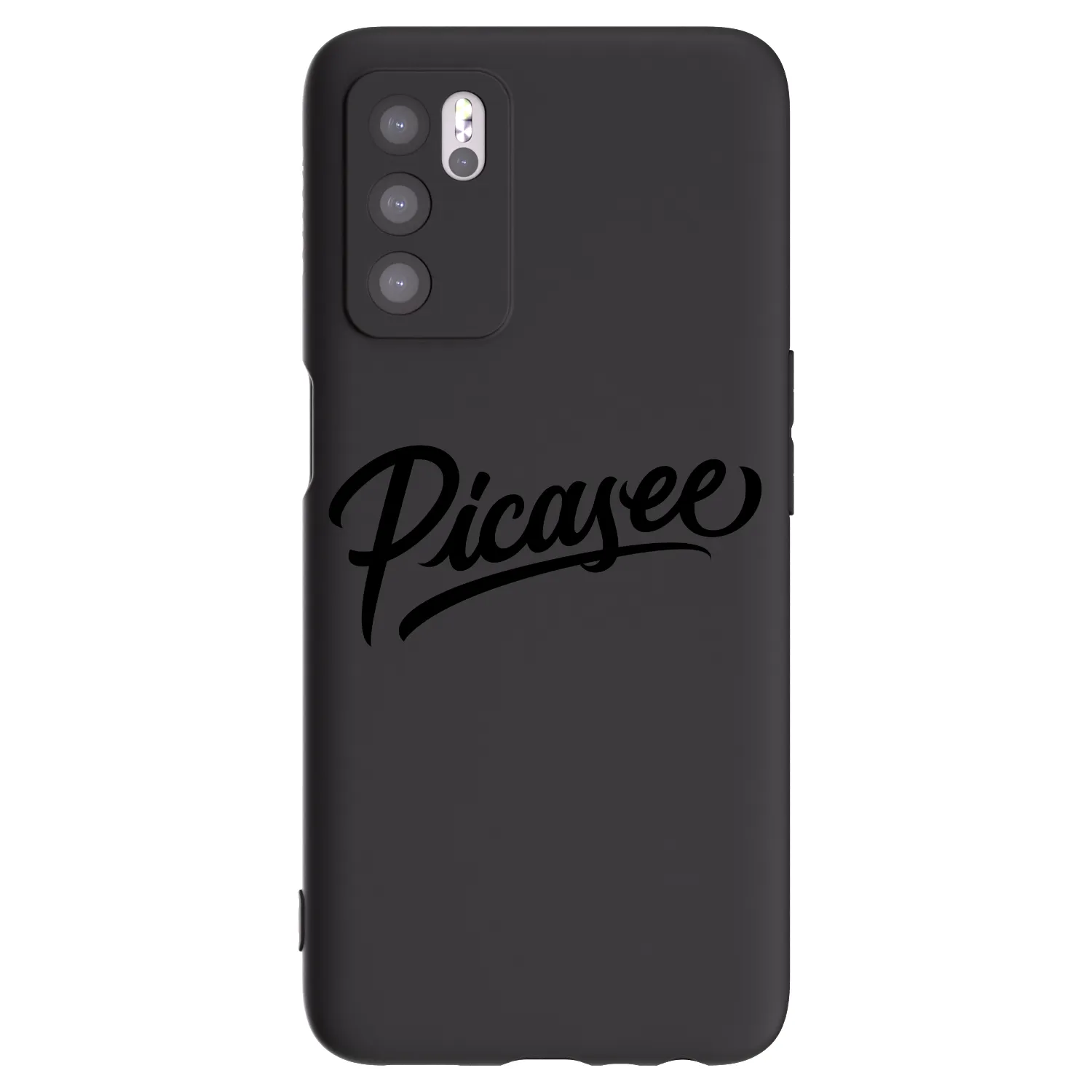 Picasee silikónový čierny obal pre OPPO A16s - Picasee - old logo - black
