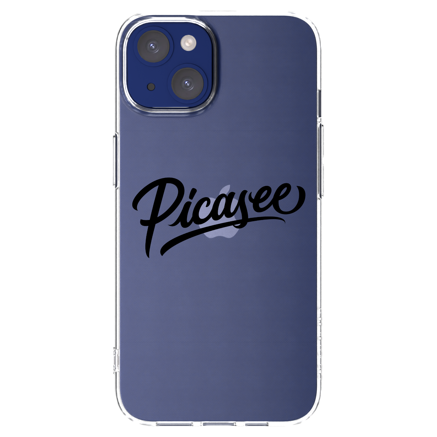 Silikónový prehľadný obal pre Apple iPhone 14 - Picasee - old logo - black
