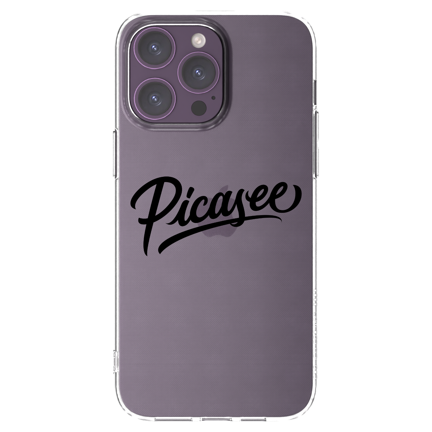 Picasee silikónový prehľadný obal pre Apple iPhone 14 Pro Max - Picasee - old logo - black