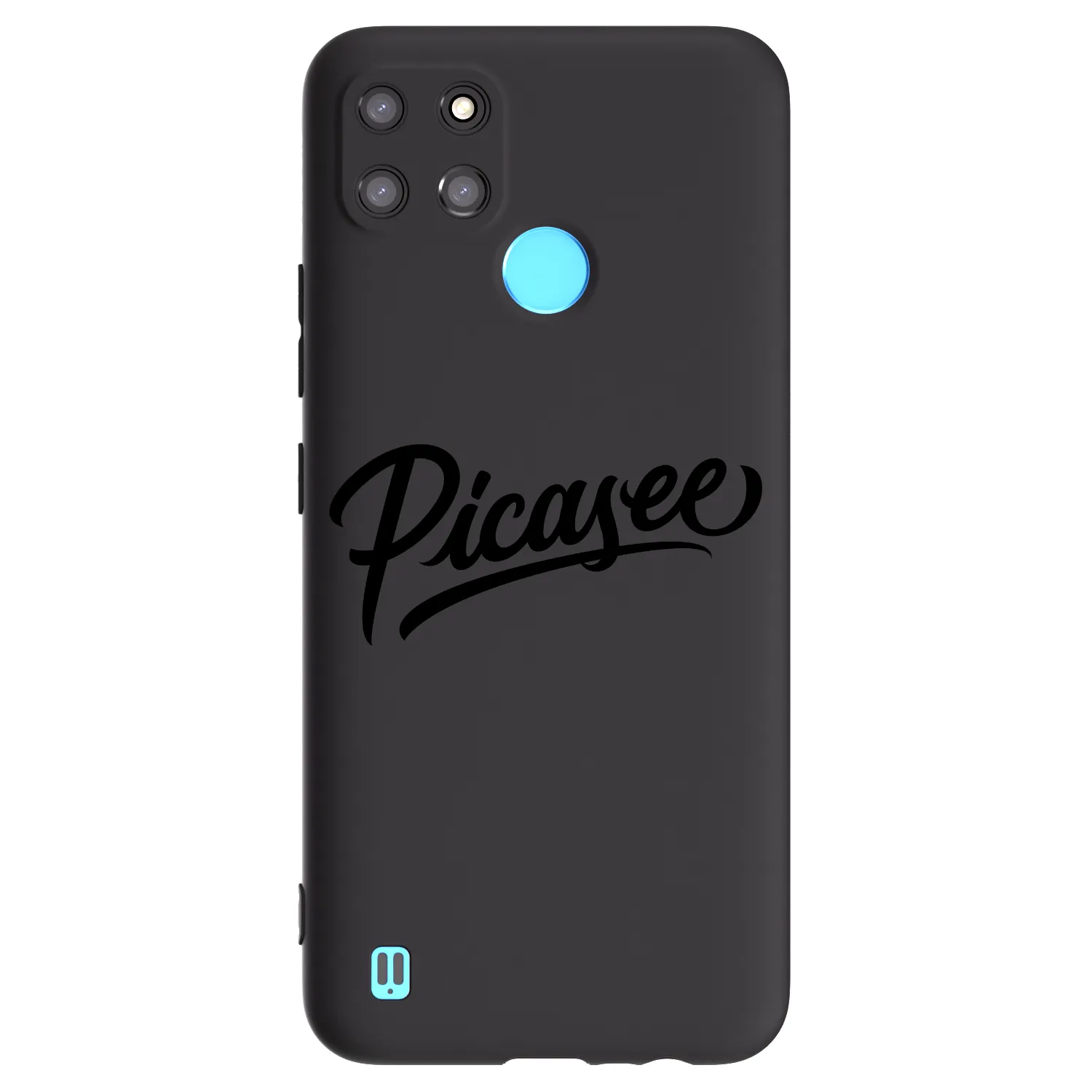 Picasee silikónový čierny obal pre Realme C21Y - Picasee - old logo - black