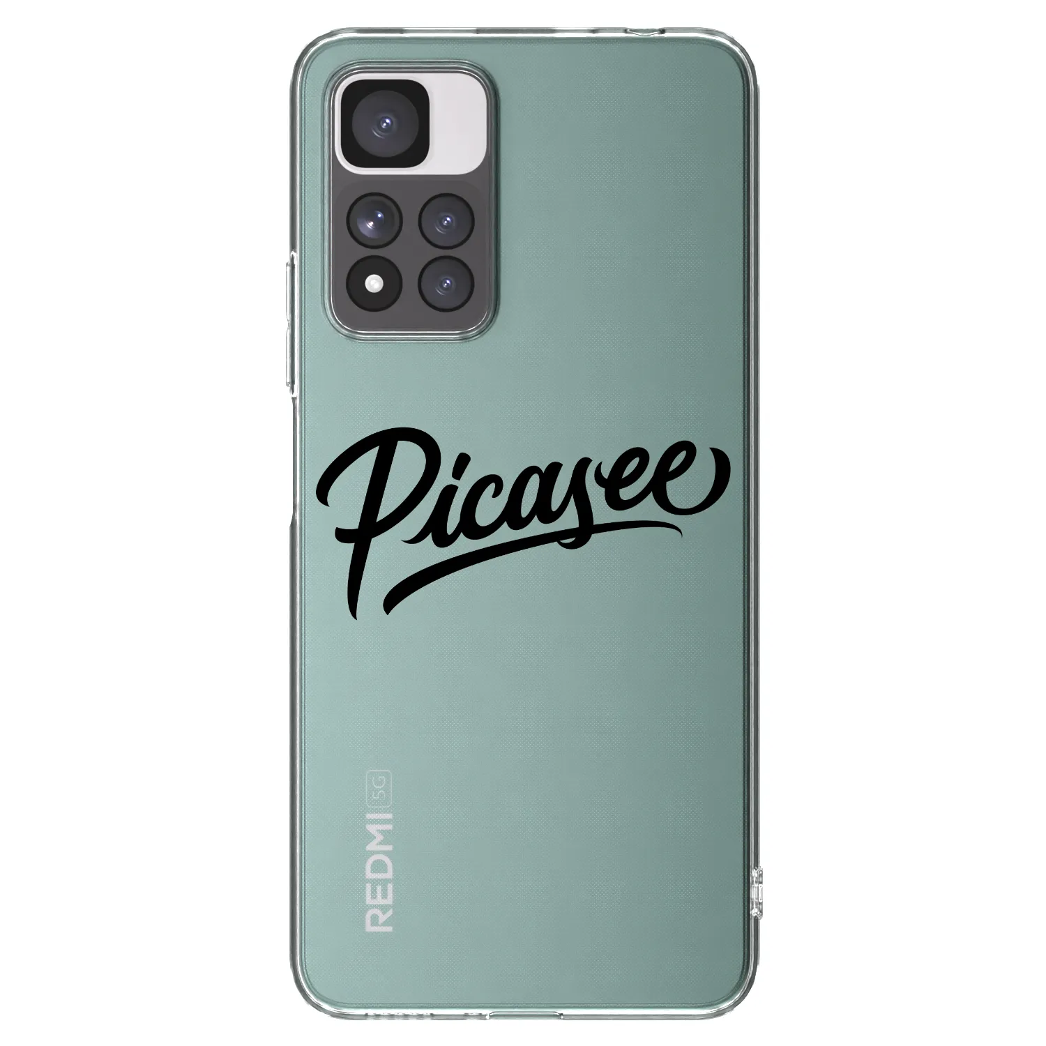 Picasee silikónový prehľadný obal pre Xiaomi Redmi Note 11 Pro+ 5G - Picasee - old logo - black
