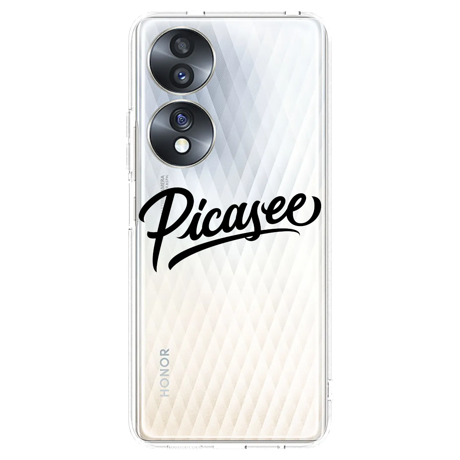 Picasee silikónový prehľadný obal pre Honor 70 - Picasee - old logo - black