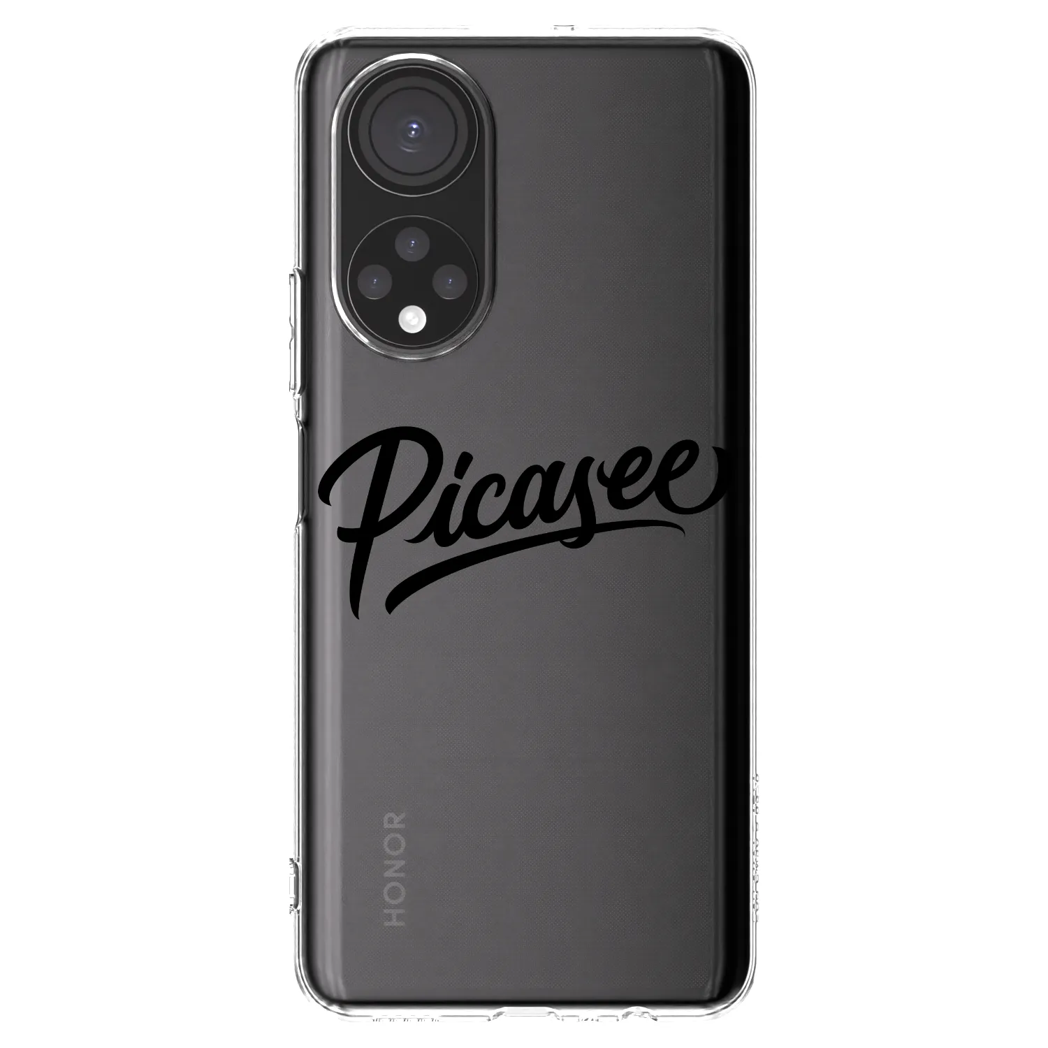 Picasee silikónový prehľadný obal pre Honor X7 - Picasee - old logo - black