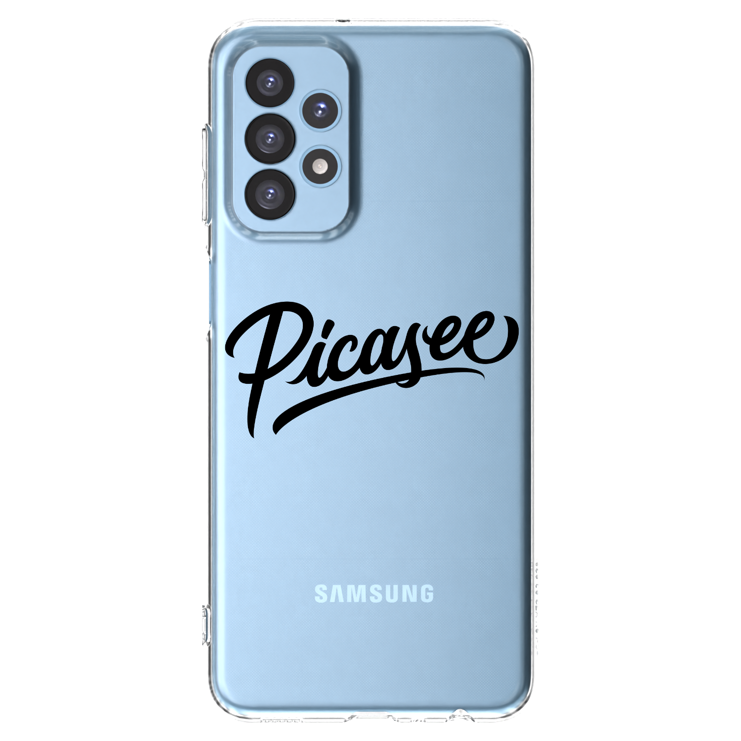 Picasee silikónový prehľadný obal pre Samsung Galaxy A23 A235F 4G - Picasee - old logo - black