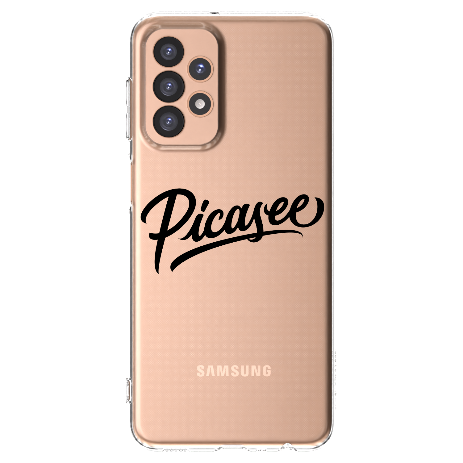 Silikónový prehľadný obal pre Samsung Galaxy A23 A236B 5G - Picasee - old logo - black