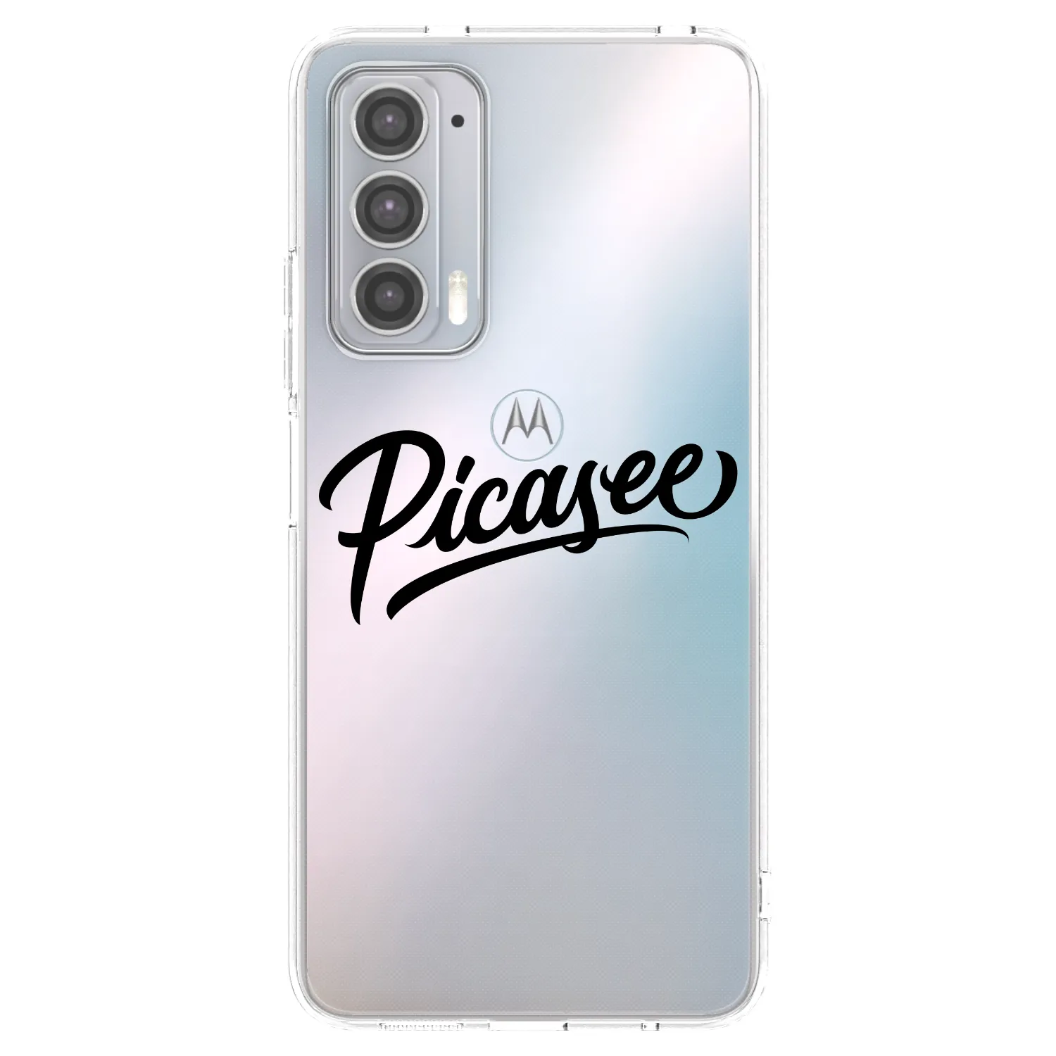 Picasee silikónový prehľadný obal pre Motorola Edge 20 - Picasee - old logo - black