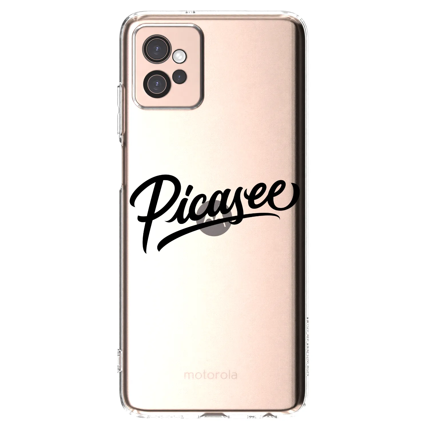Picasee silikónový prehľadný obal pre Motorola Moto G32 - Picasee - old logo - black