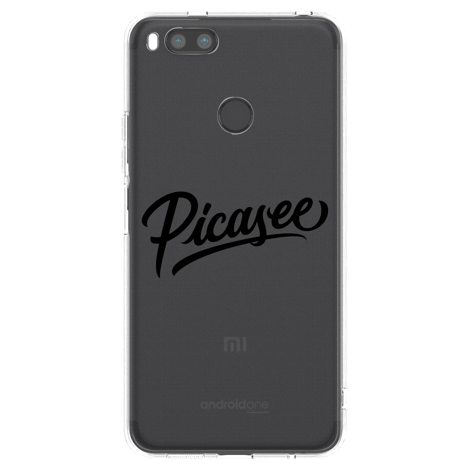 Picasee silikónový prehľadný obal pre Xiaomi Redmi A1 - Picasee - old logo - black