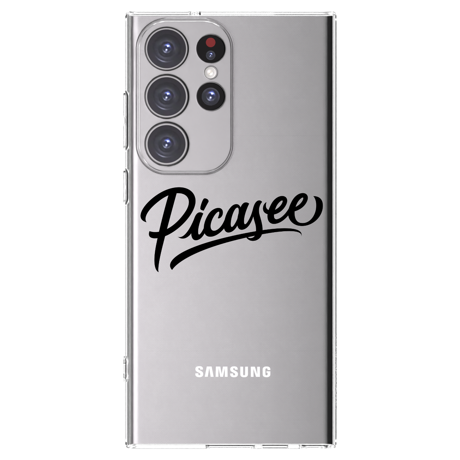 Picasee silikónový prehľadný obal pre Samsung Galaxy S23 Ultra 5G - Picasee - old logo - black