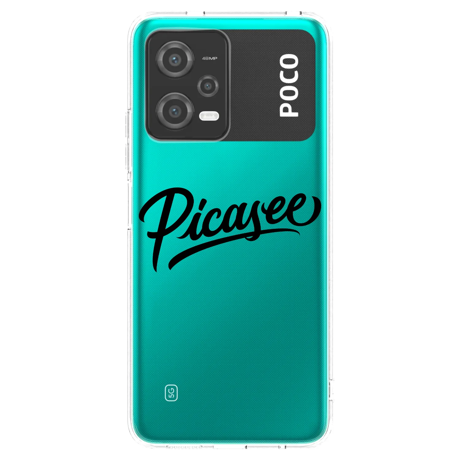 Picasee silikónový prehľadný obal pre Xiaomi Poco X5 - Picasee - old logo - black