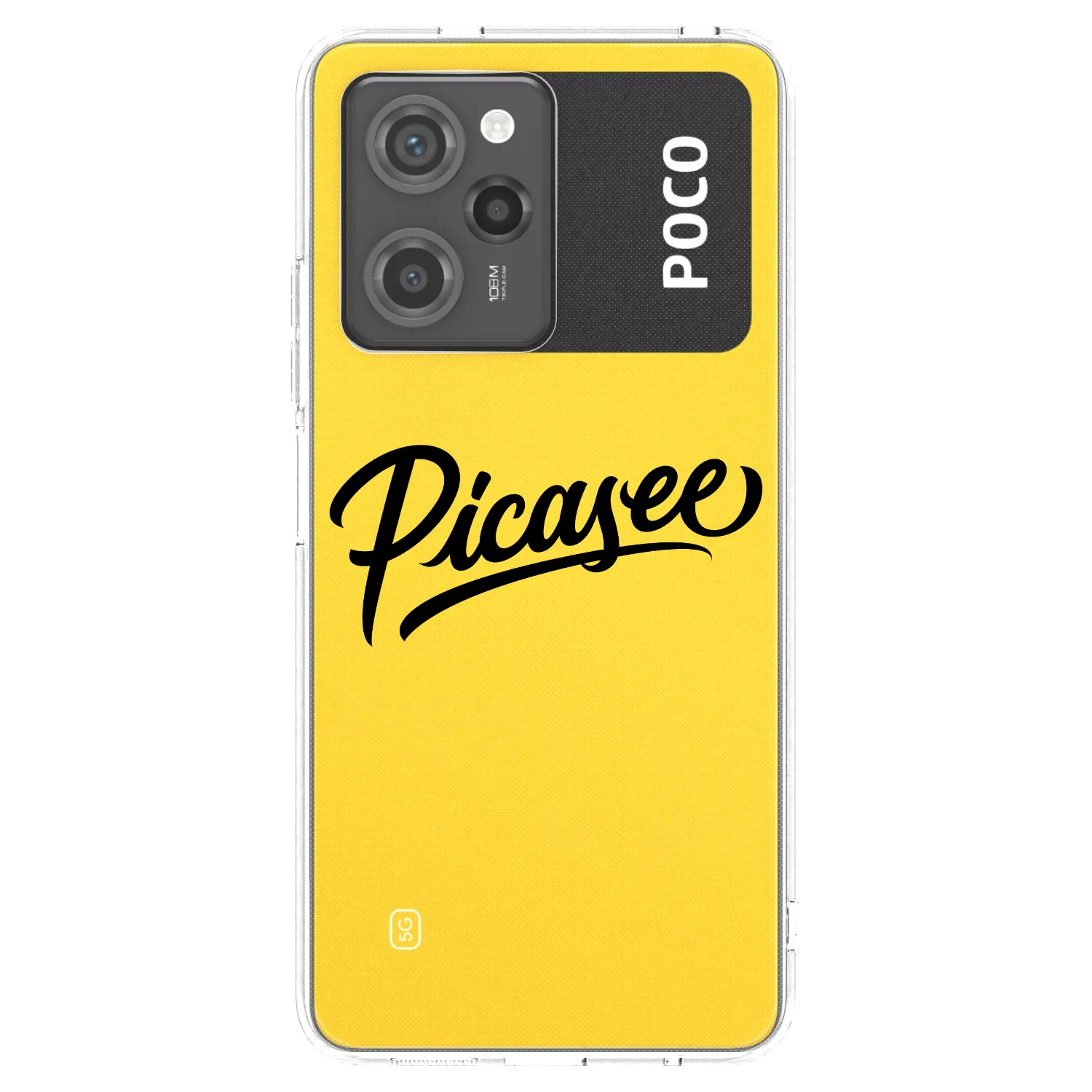 Picasee silikónový čierny obal pre Xiaomi Poco X5 Pro - Picasee - old logo - black