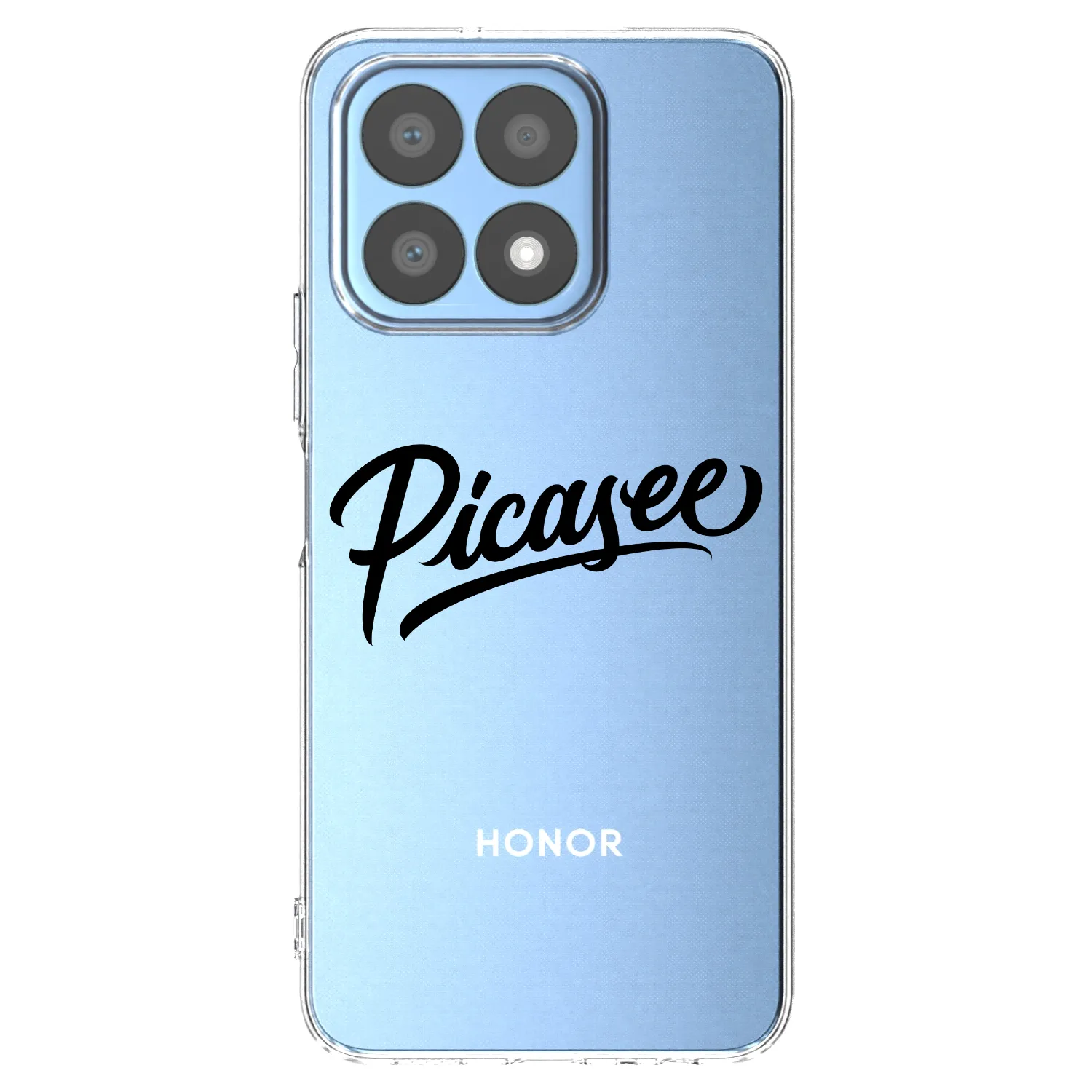 Picasee silikónový prehľadný obal pre Honor X8a - Picasee - old logo - black