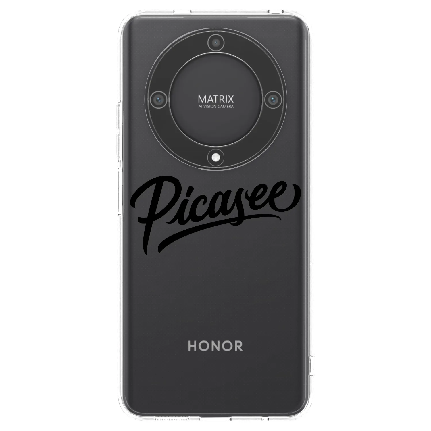 Picasee silikónový prehľadný obal pre Honor Magic5 Lite 5G - Picasee - old logo - black