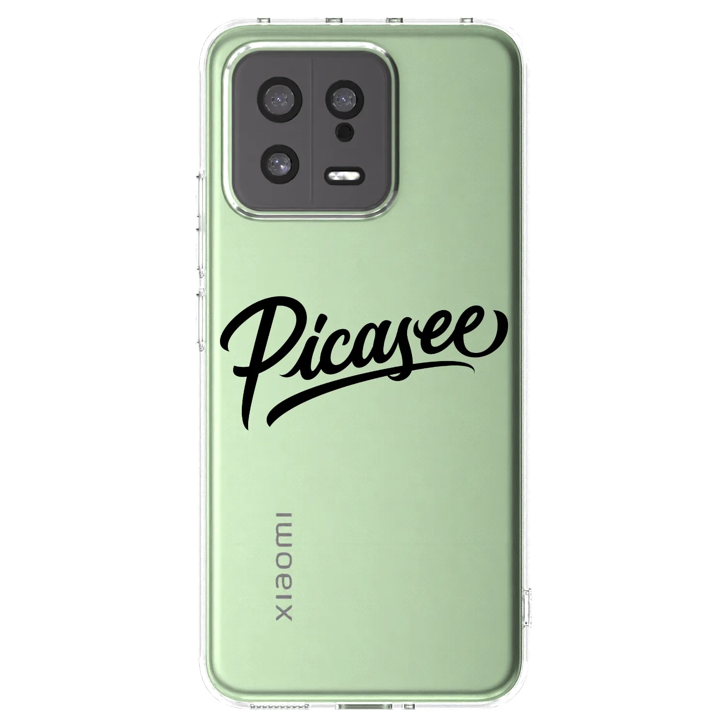 Silikónový prehľadný obal pre Xiaomi 13 - Picasee - old logo - black