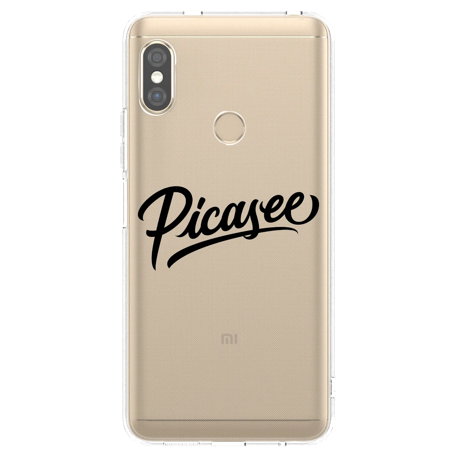 Silikónový prehľadný obal pre Xiaomi Redmi Note 5 Global - Picasee - old logo - black
