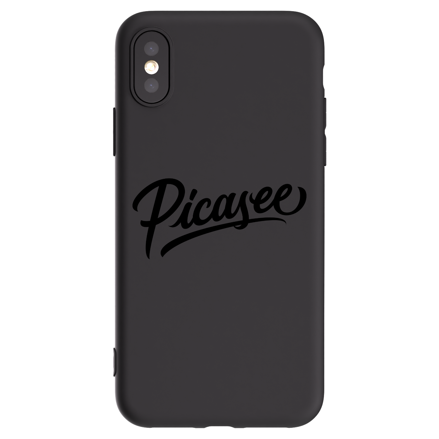Picasee silikónový čierny obal pre Apple iPhone X/XS - Picasee - old logo - black