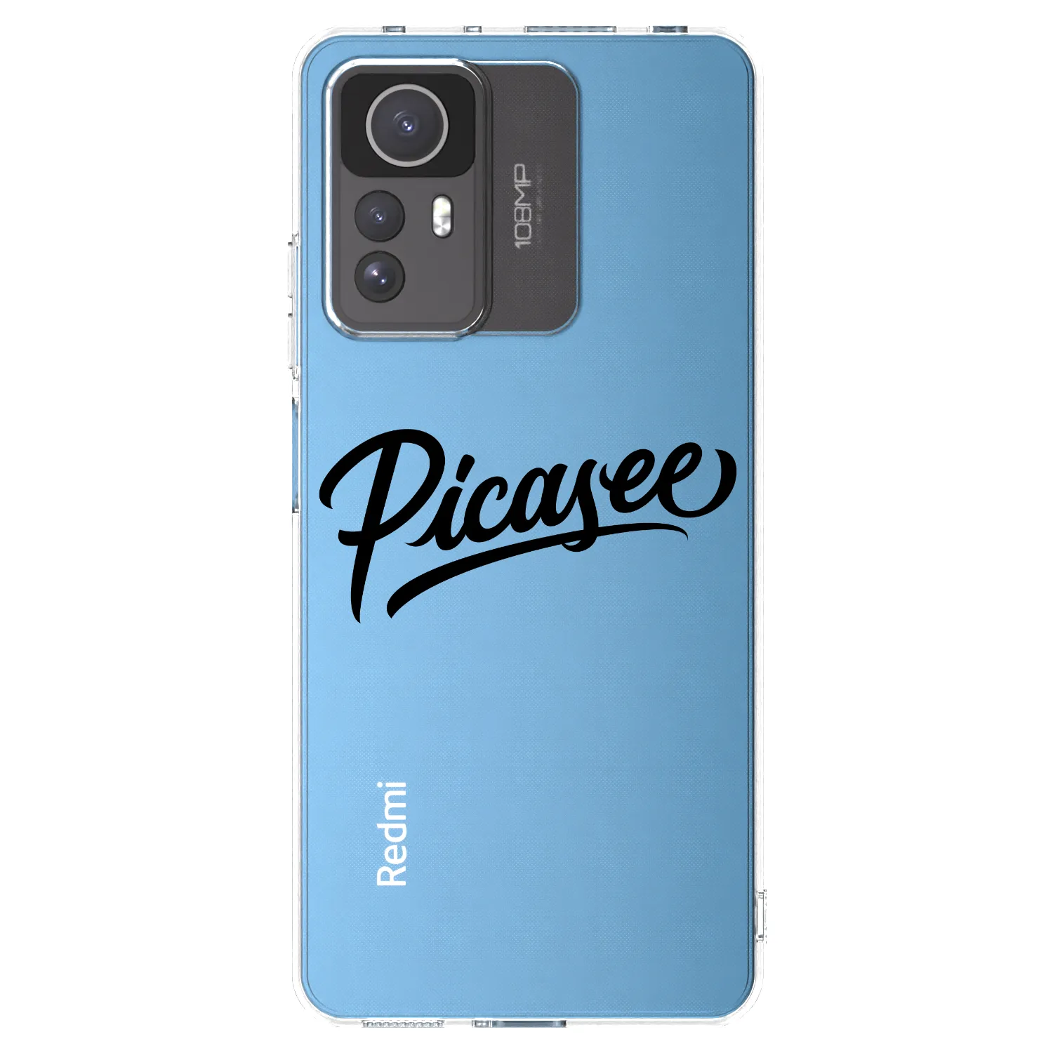 Picasee silikónový prehľadný obal pre Xiaomi Redmi Note 12S - Picasee - old logo - black