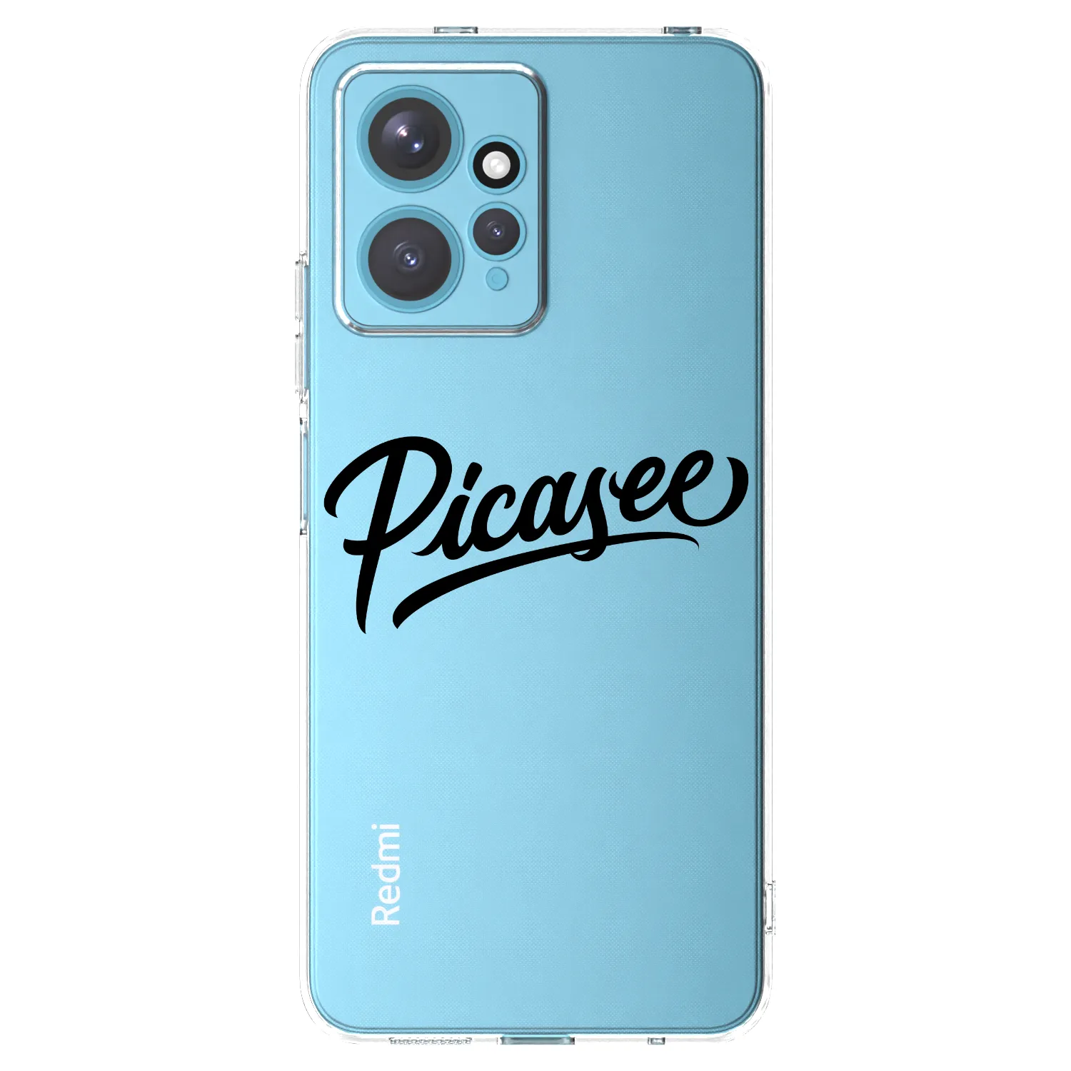 Picasee silikónový prehľadný obal pre Xiaomi Redmi Note 12 4G - Picasee - old logo - black