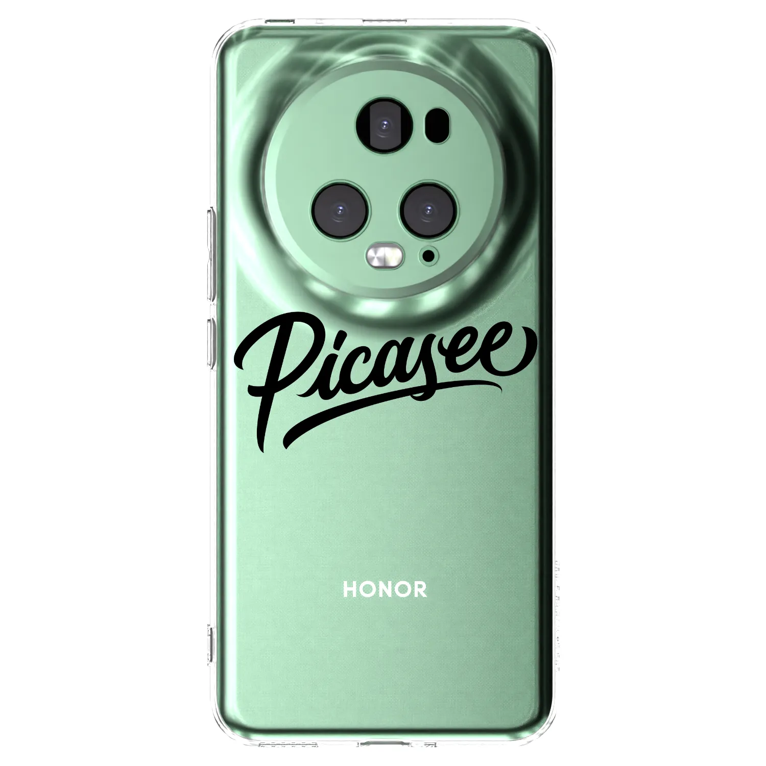 Picasee silikónový prehľadný obal pre Honor Magic5 Pro - Picasee - old logo - black